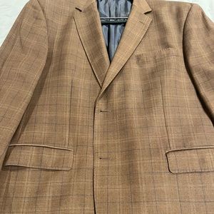 Brown w/ Navy Window Pain Sportcoat